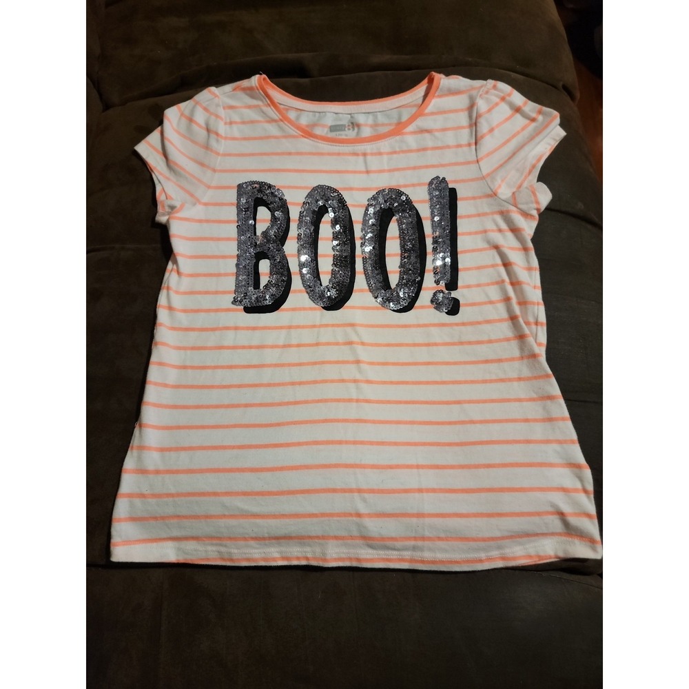 Crazy 8 Halloween boo! Shirt size large 10 12